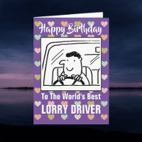 The Word's Best Lorry Driver - Happy Birthday