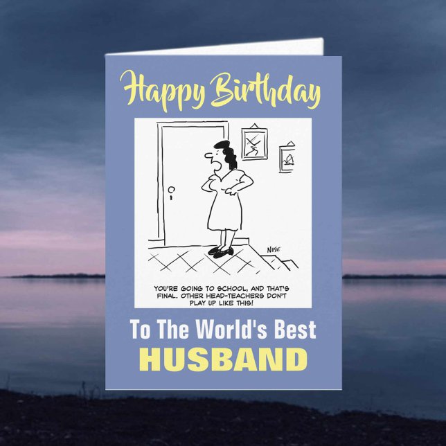 The Word's Best Teacher Husband - Happy Birthday Card (Creator Uploaded)