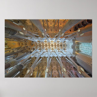 The work of Gaudi - Sagrada Familia, Barcelona Poster