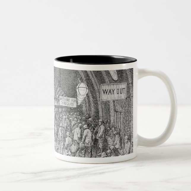 The workmen's train Two-Tone coffee mug (Right)
