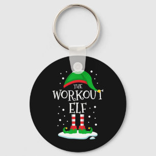 The Workout Elf Christmas Family Matching Xmas Gro Key Ring