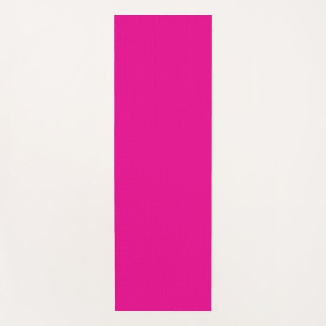 The Workout Hot Pink Exercise Gym Fitness Mat  (Front)