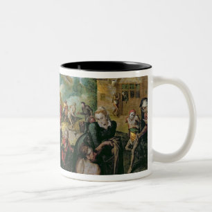 The Works of Mercy Two-Tone Coffee Mug
