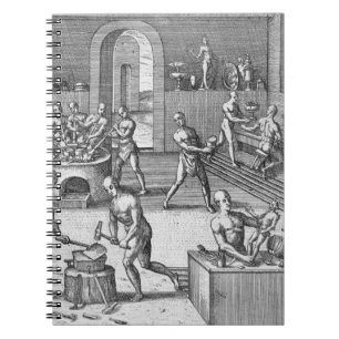 The workshop of Atahualpa's goldsmiths in Quito, f Notebook