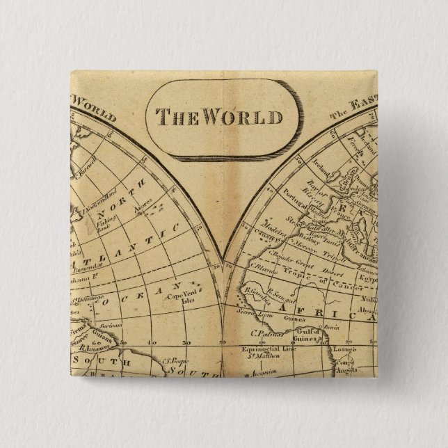 The World 15 Cm Square Badge (Front)