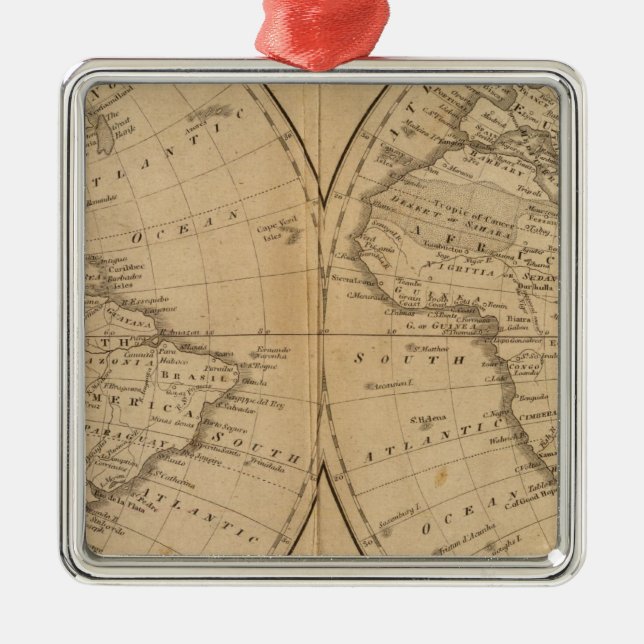 The World 2 Metal Tree Decoration (Front)