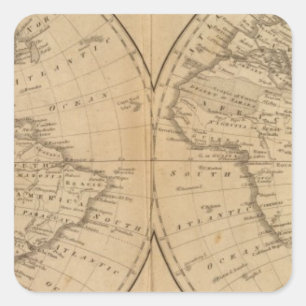 The World 2 Square Sticker