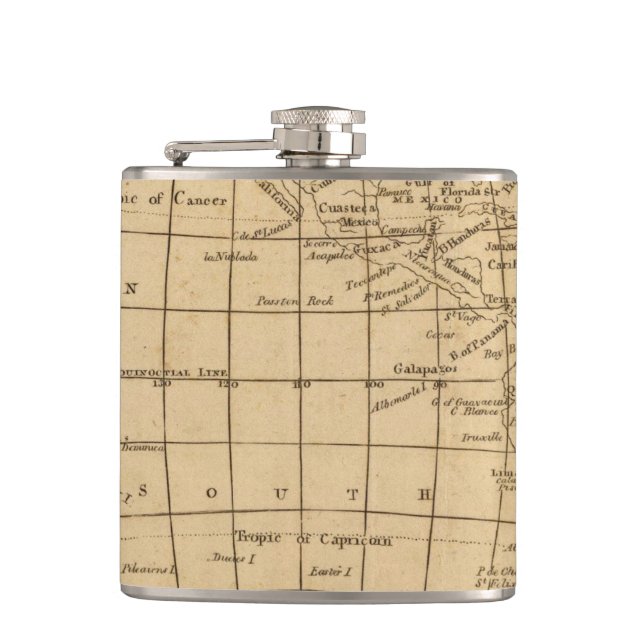 The World 4 Hip Flask (Front)