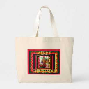 The world around Me is happy to Have You colours M Large Tote Bag