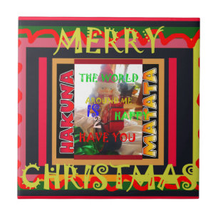 The world around Me is happy to Have You colours M Tile