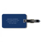 The World Awaits in Navy | Luggage Tag