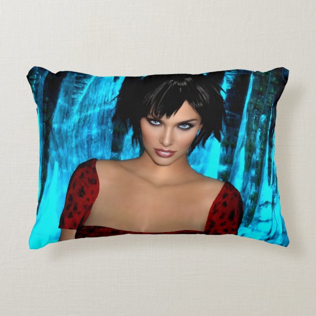 The World Behind the Eyes accent cushion (Front)