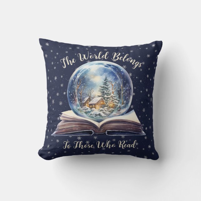 The World Belongs To Those Who Read  Design Cushion (Front)