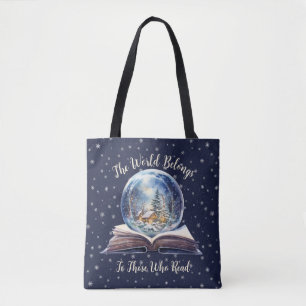 The World Belongs To Those Who Read  Design Tote Bag