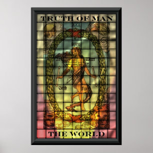The world card from tarot poster