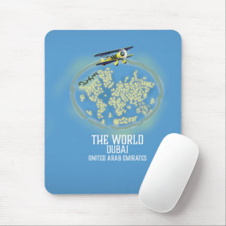 The World Dubai United Arab Emirates map Mouse Pad