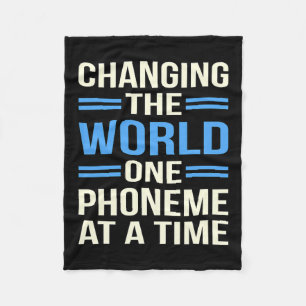 The World Dyslexia Awareness Silver Ribbon Graphic Fleece Blanket