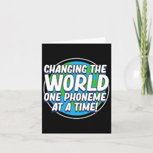 The World Dyslexia Awareness Therapist Graphic Card