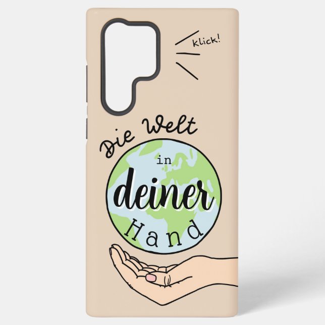 The World in Your Hand Samsung Galaxy S22 Ultra Case (Back)