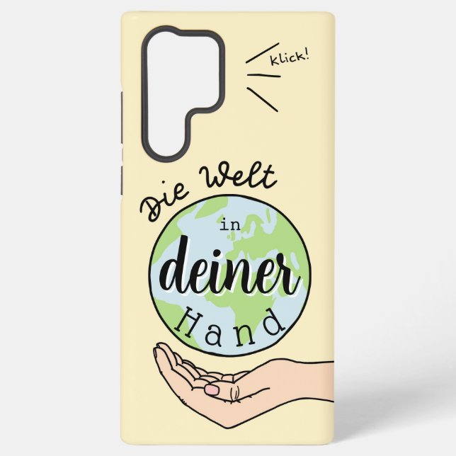 The World in Your Hand Samsung Galaxy S22 Ultra Case (Back)