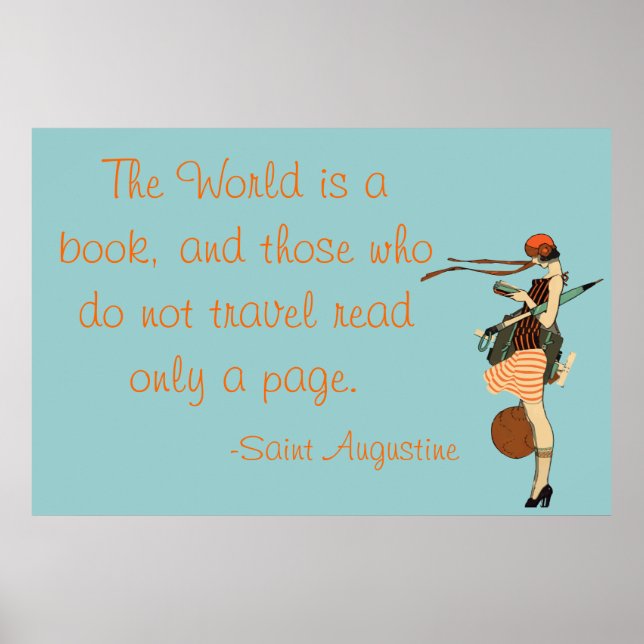 The World is a book Poster (Front)