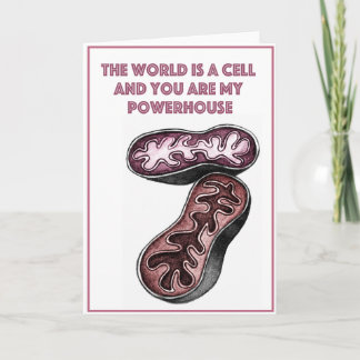 The world is a cell holiday card