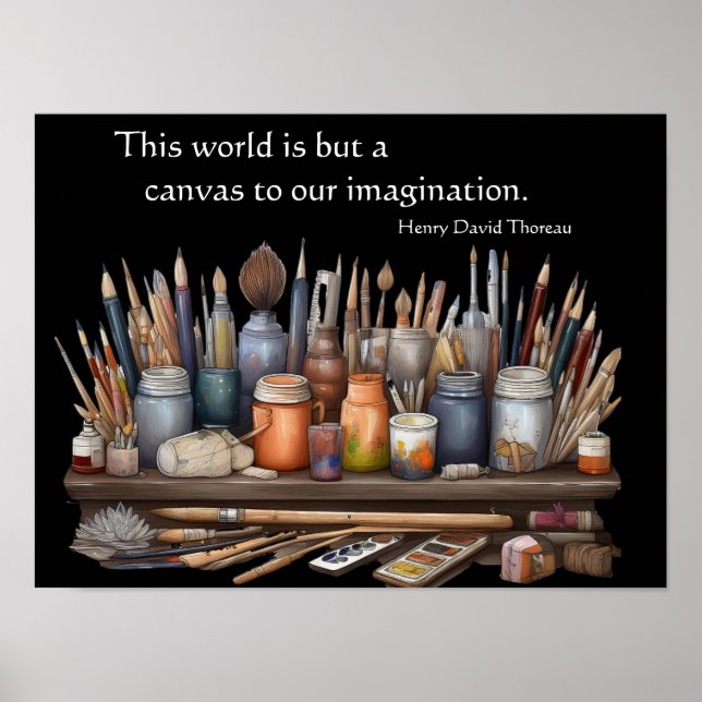 The World is But a Canvas Poster (Front)