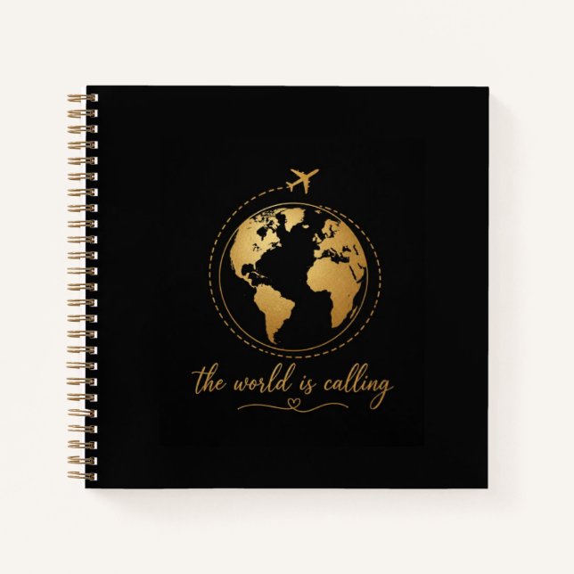 The World is Calling Notebook (Front)