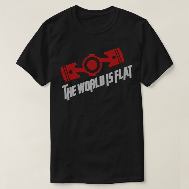 The World is Flat 5 T-Shirt (Design Front)