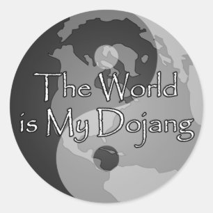The World Is My Dojang Classic Round Sticker