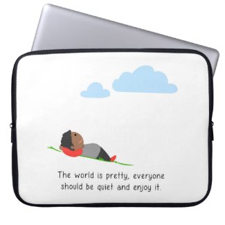 The world is pretty laptop sleeve
