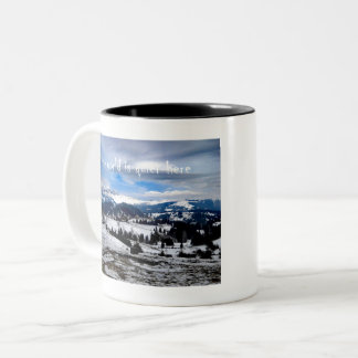 the world is quiet here Two-Tone coffee mug