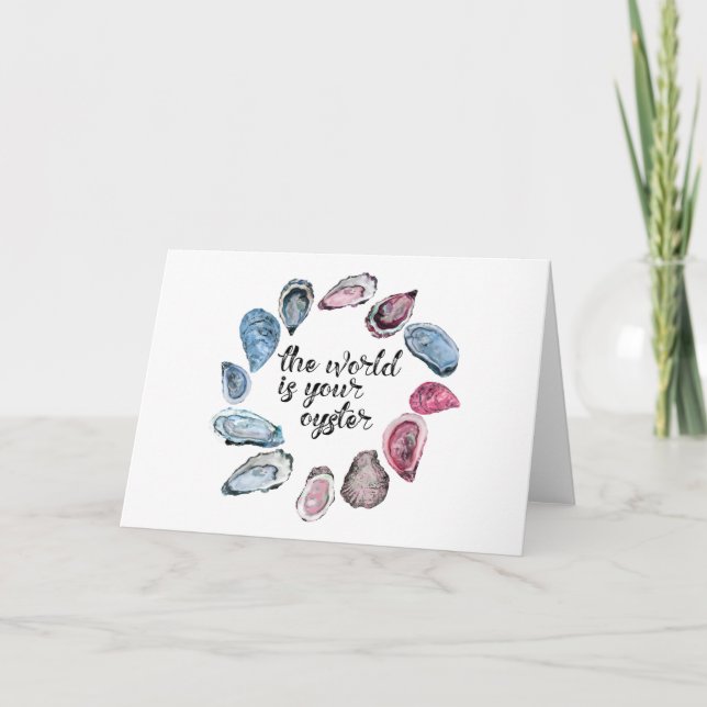 The world is your oyster card (Front)