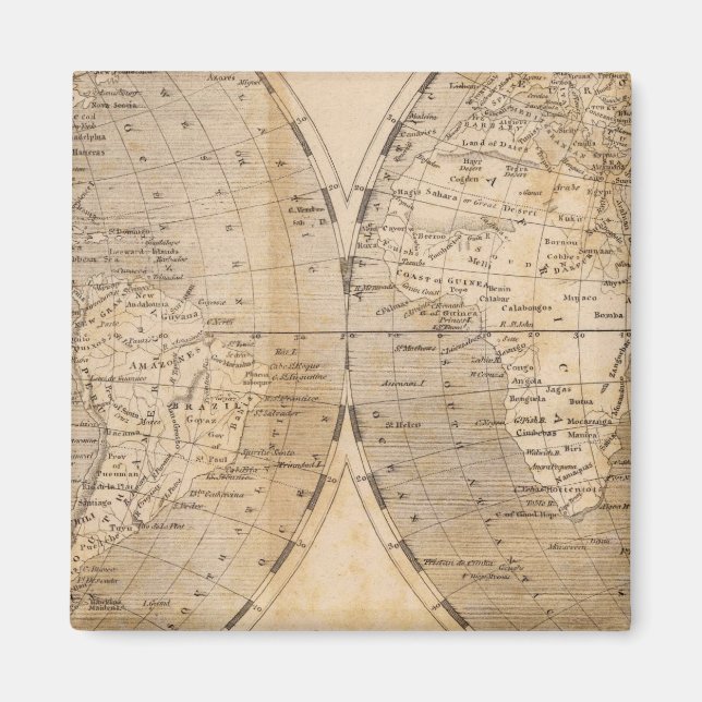 The World Map by Arrowsmith Magnet (Front)