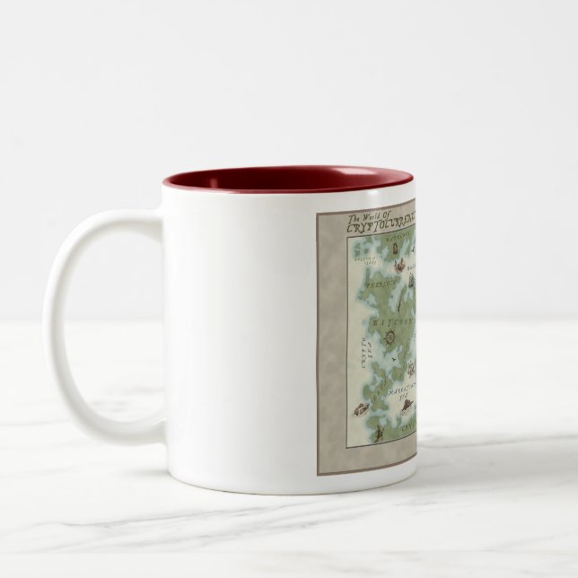 The World Map of Cryptocurrency Mug (Left)