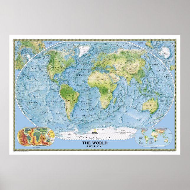 The world map physical poster (Front)