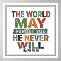 The World May Forget You He Never Will Spiritual