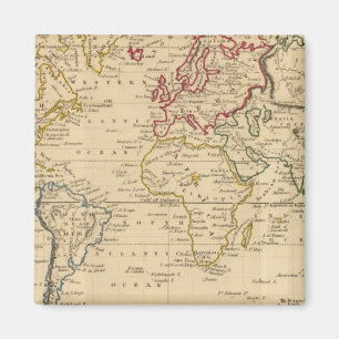 The World, Mercator's Projection Magnet
