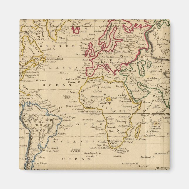 The World, Mercator's Projection Magnet (Front)