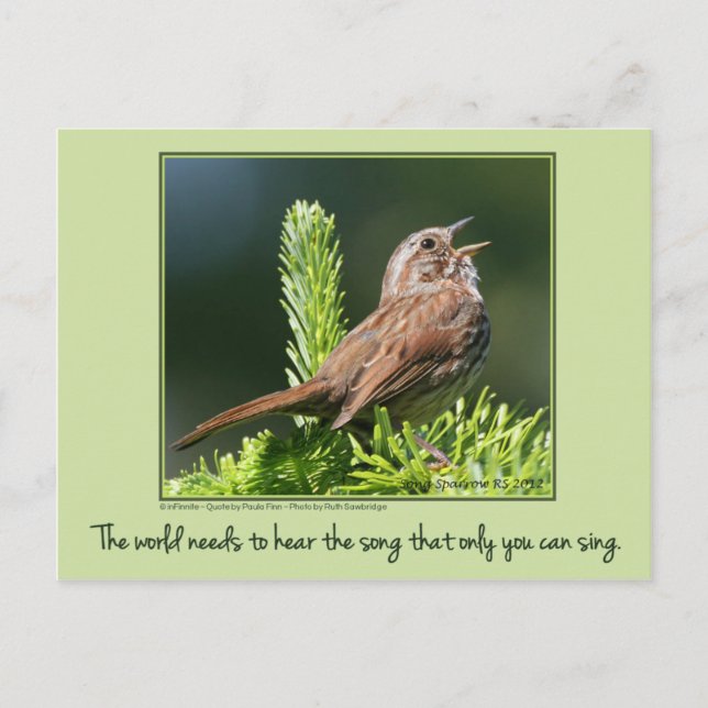 The world needs...Inspirational postcard (Front)