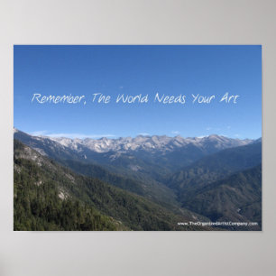 The World Needs Your Art Poster