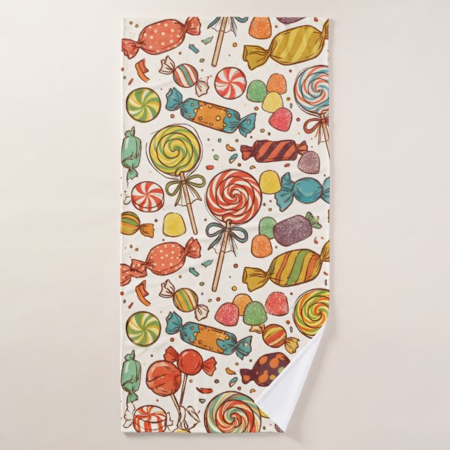 The world of candy. bath towel (Bath Towel)
