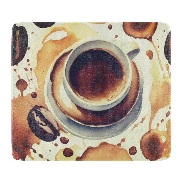 The world of coffee cutting board (Front)