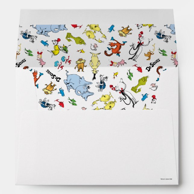 The World of Dr. Seuss Pattern Envelope (Back (Bottom))