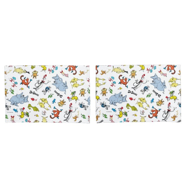 The World of Dr. Seuss Pattern Pillowcase (Front-Set)