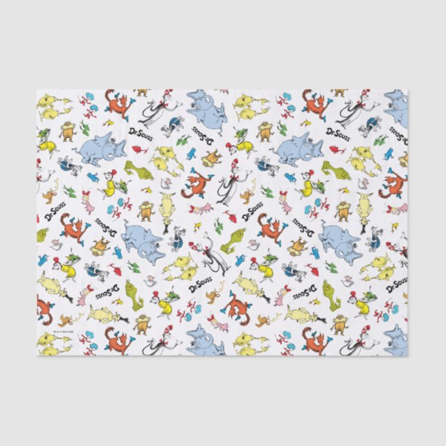 The World of Dr. Seuss Pattern Tissue Paper (Front)