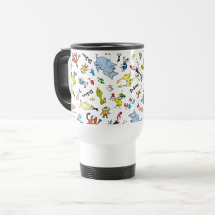 The World of Dr. Seuss Pattern Travel Mug