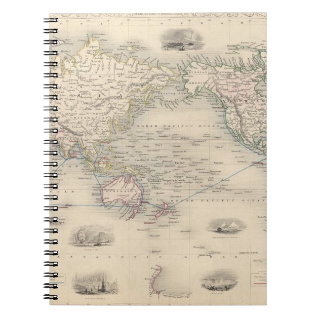 The World On Mercator's Projection Notebook (Front)