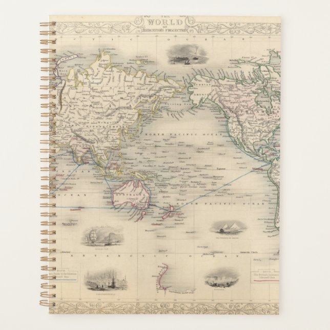 The World On Mercator's Projection Planner (Front)