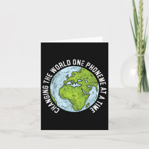 The World One Phoneme At A Time Dyslexia Awareness Card
